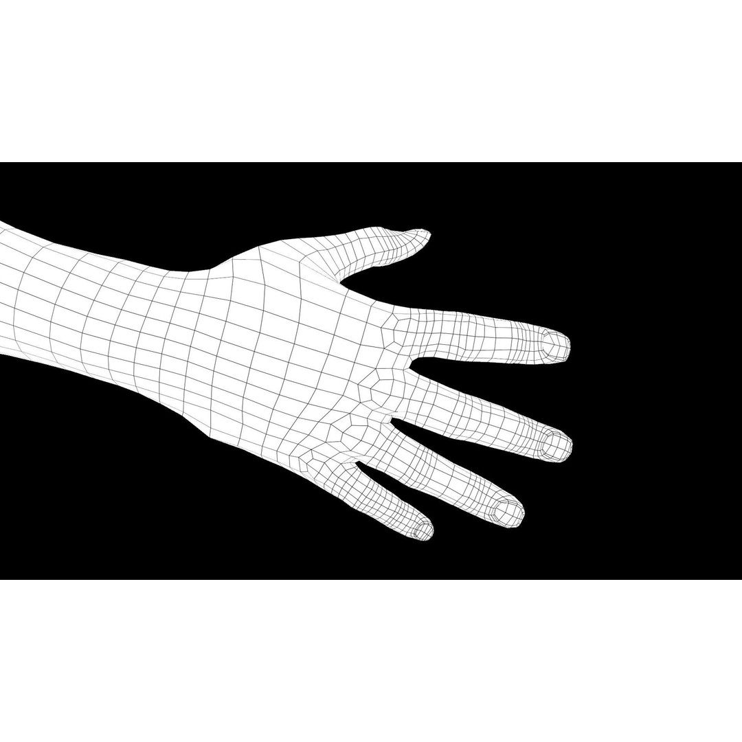 Rigged Realistic Human Hands 3D Model – PBR Textures, FBX Format