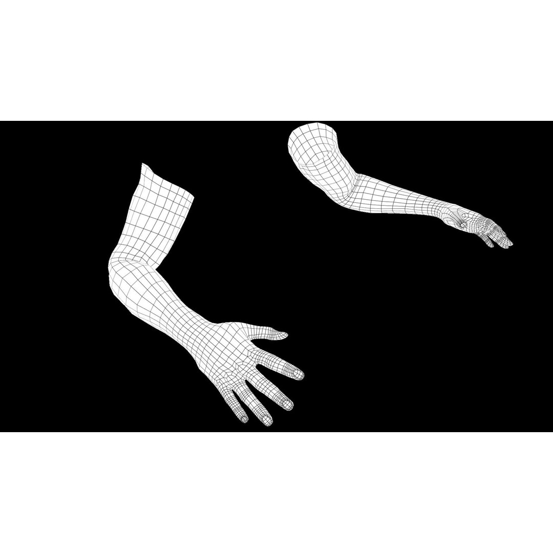 Rigged Realistic Human Hands 3D Model – PBR Textures, FBX Format - View 14