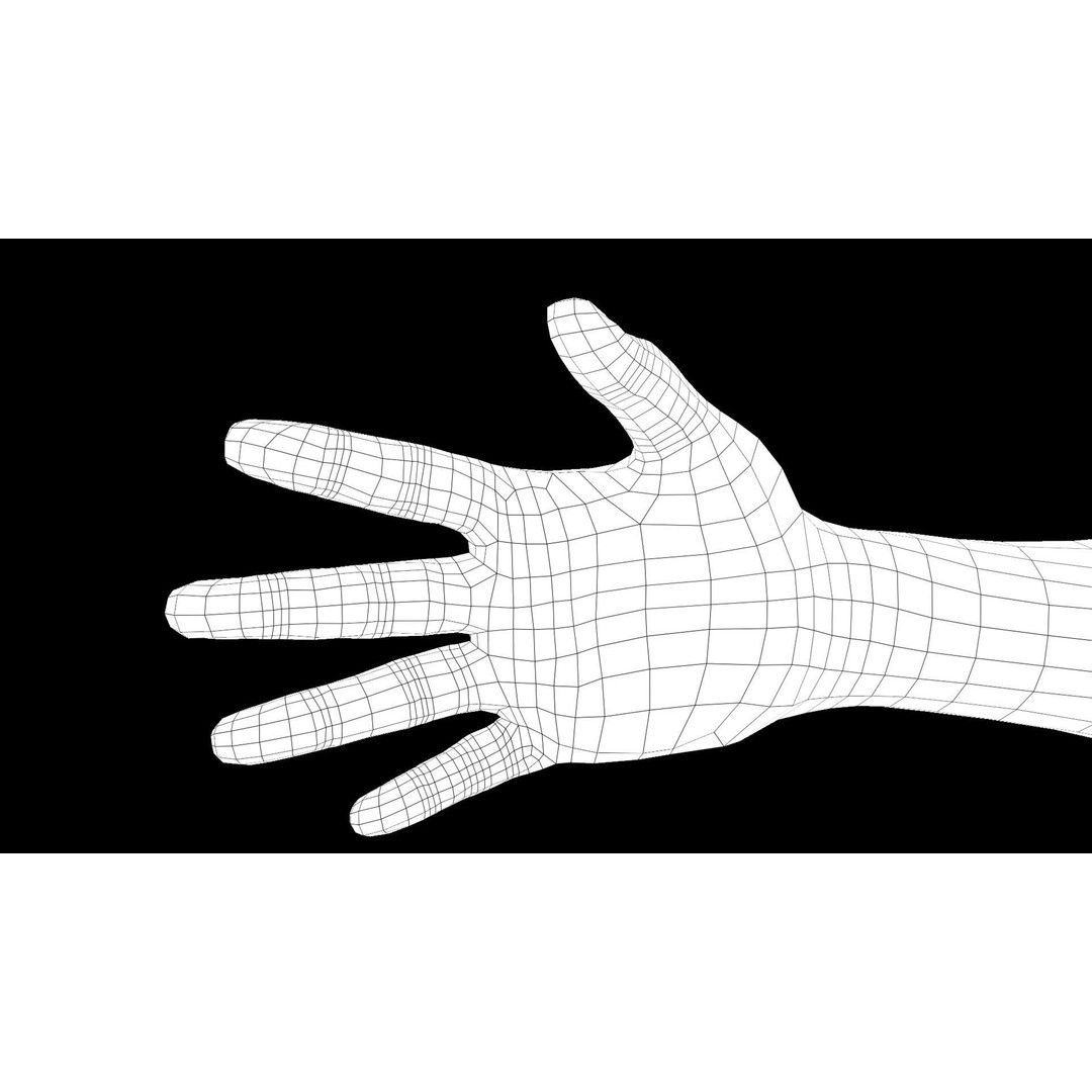 Rigged Realistic Human Hands 3D Model – PBR Textures, FBX Format - View 15