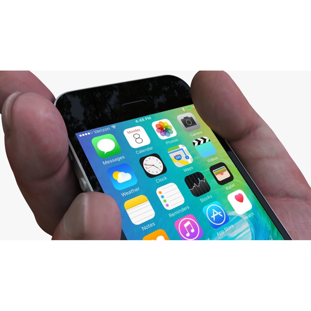 Hand Holding Smartphone 3D Model – Realistic Character Anatomy, FBX - View 6