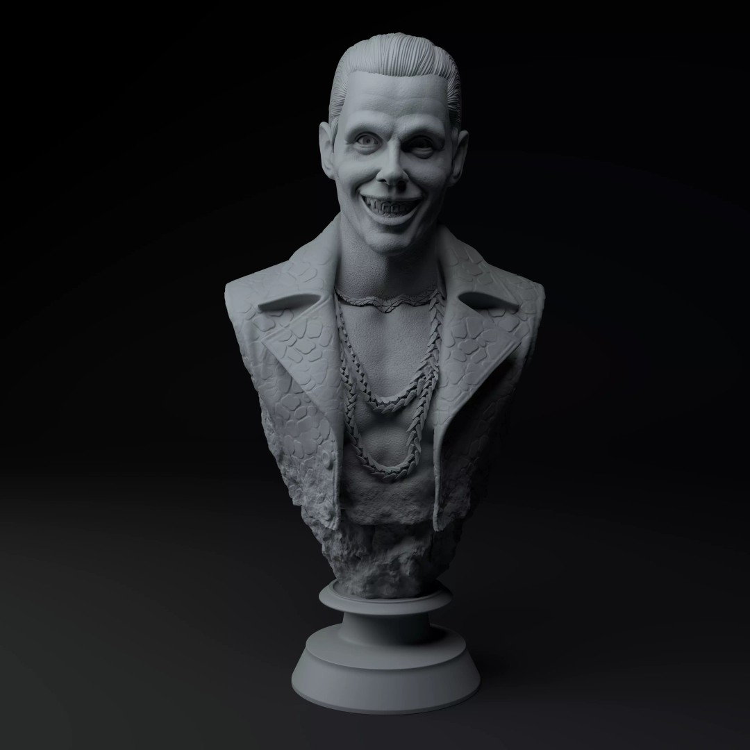 Harley Quinn & Joker 3D Model – Premium Dual Bust, Game-Ready - View 25