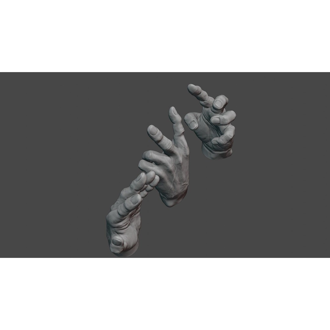 Rigged Human Hand 3D Model – Anatomically Accurate Blender Asset - View 5