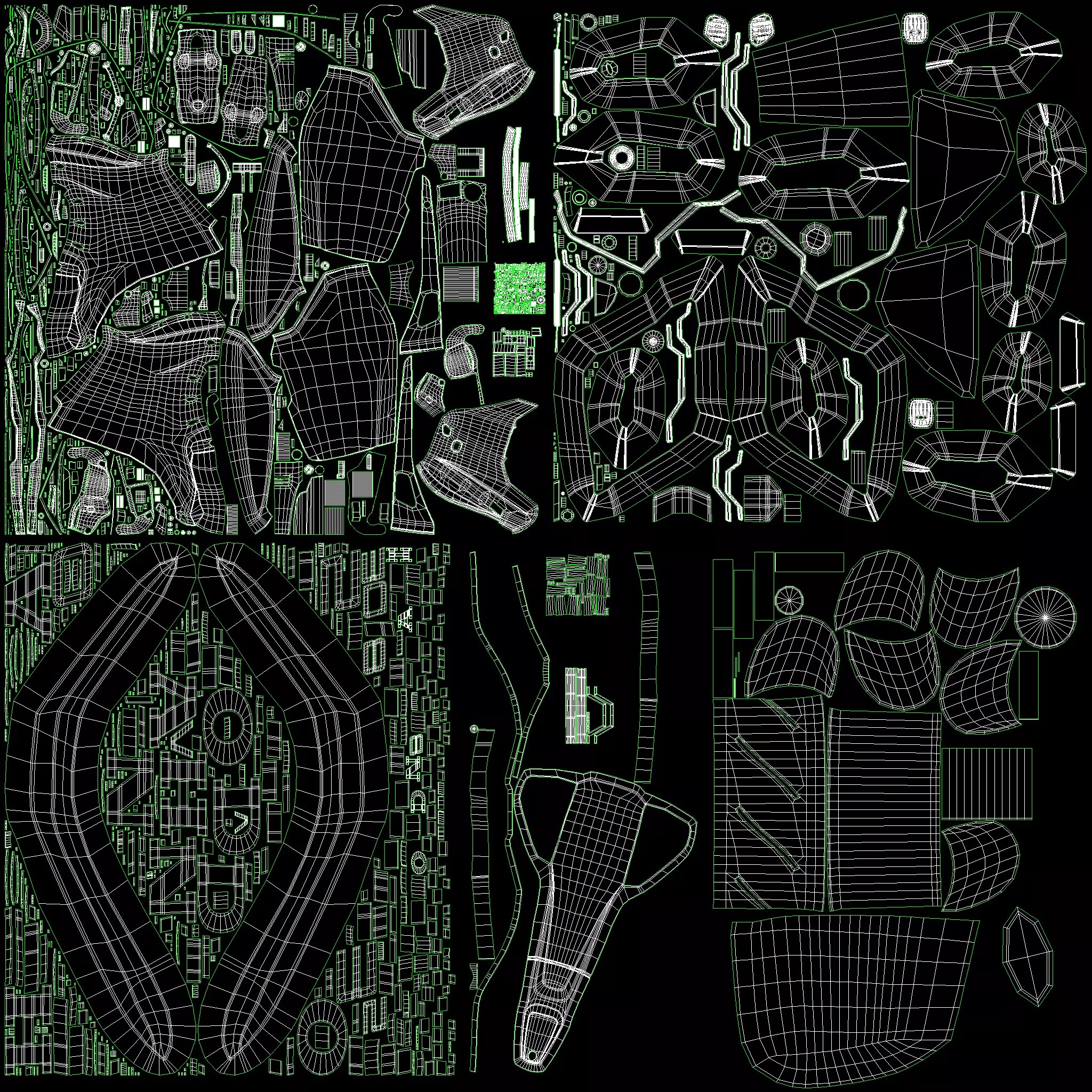 Honda BF350 V8 Outboard Engine - High-Poly 3D Model - View 12