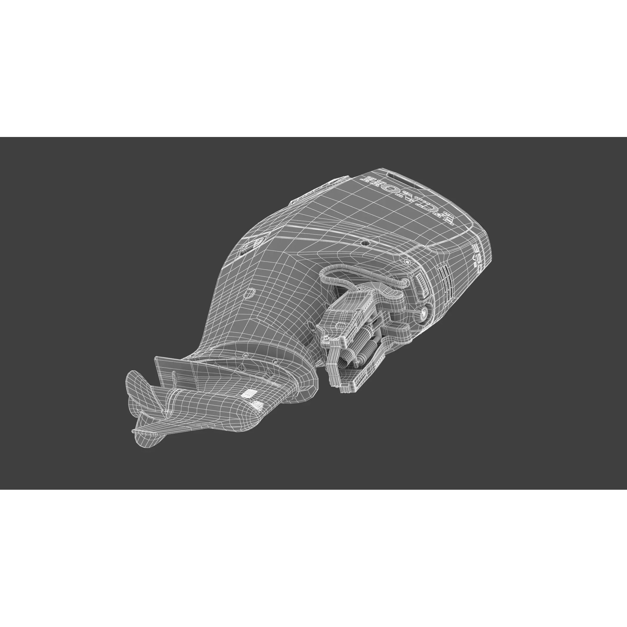 Honda BF350 V8 Outboard Engine - High-Poly 3D Model - View 21