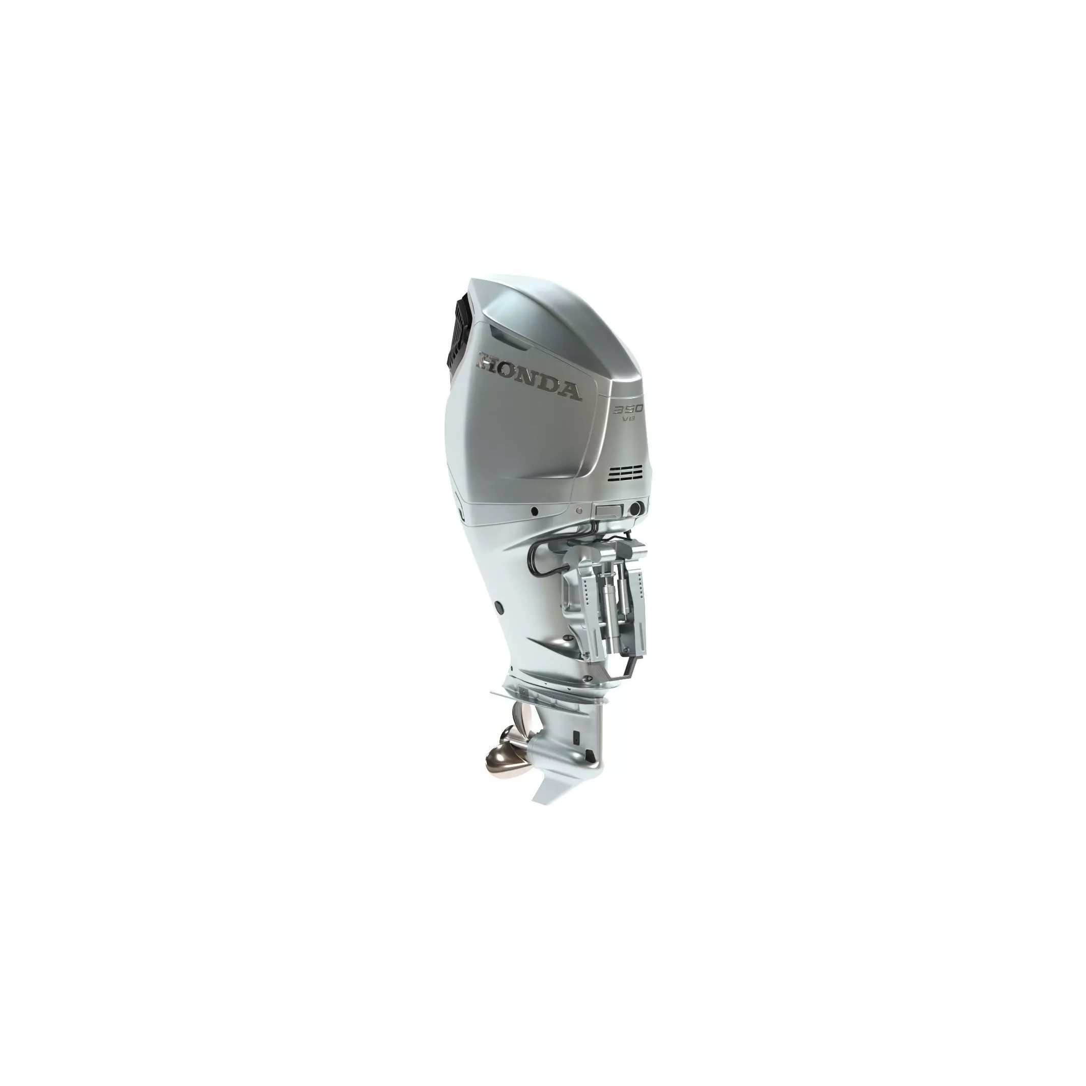 Honda BF350 V8 Outboard Engine - High-Poly 3D Model - View 6