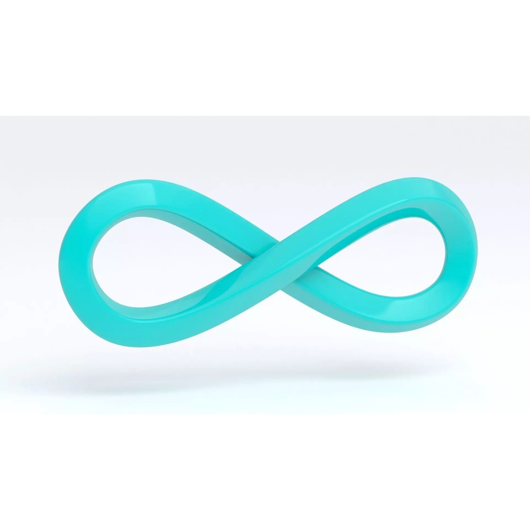 Infinity Symbol 3D Model – High Poly Geometry, OBJ & Max Formats - View 3