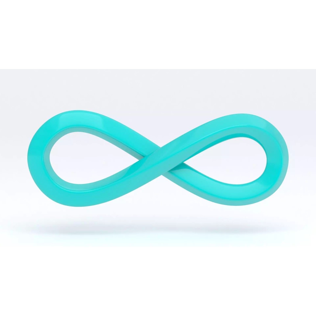 Infinity Symbol 3D Model – High Poly Geometry, OBJ & Max Formats - View 5