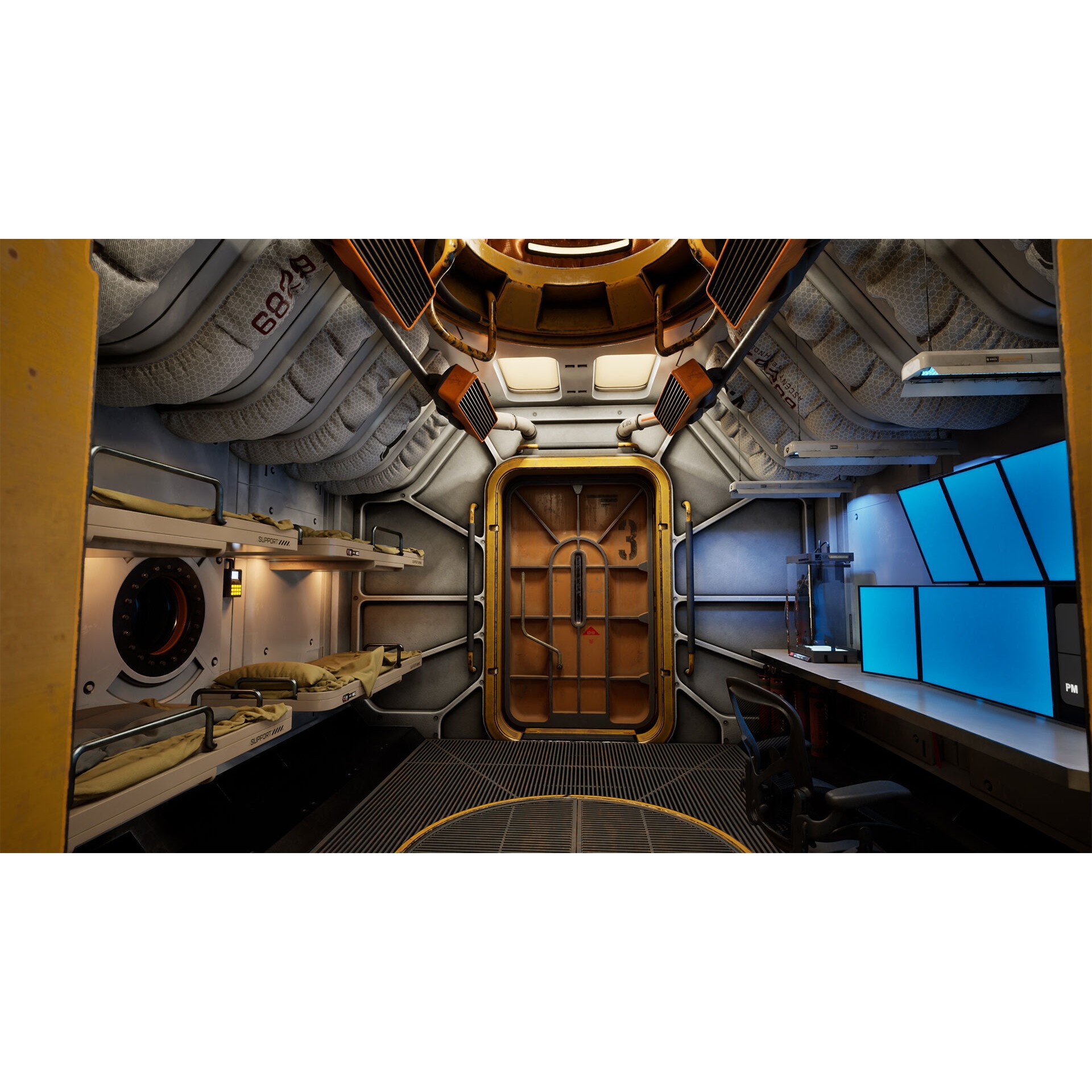 Deep Water Station - Low-Poly Game-Ready 3D Model - View 16