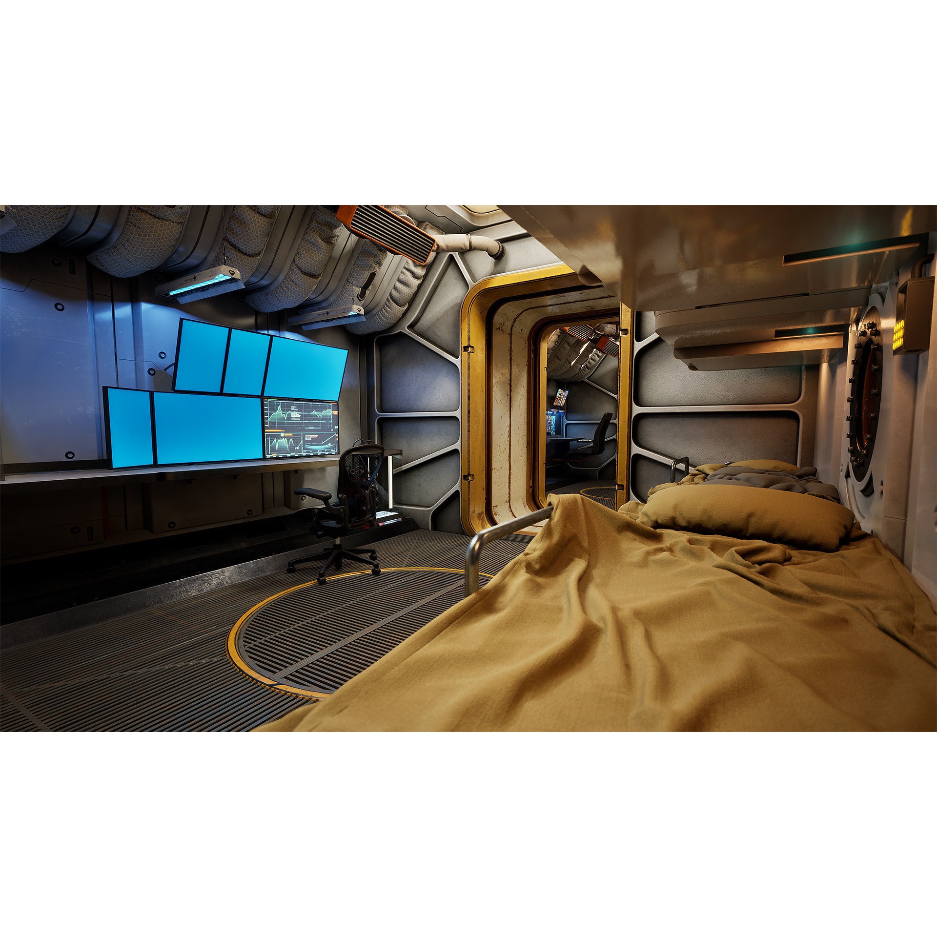 Deep Water Station - Low-Poly Game-Ready 3D Model - View 17