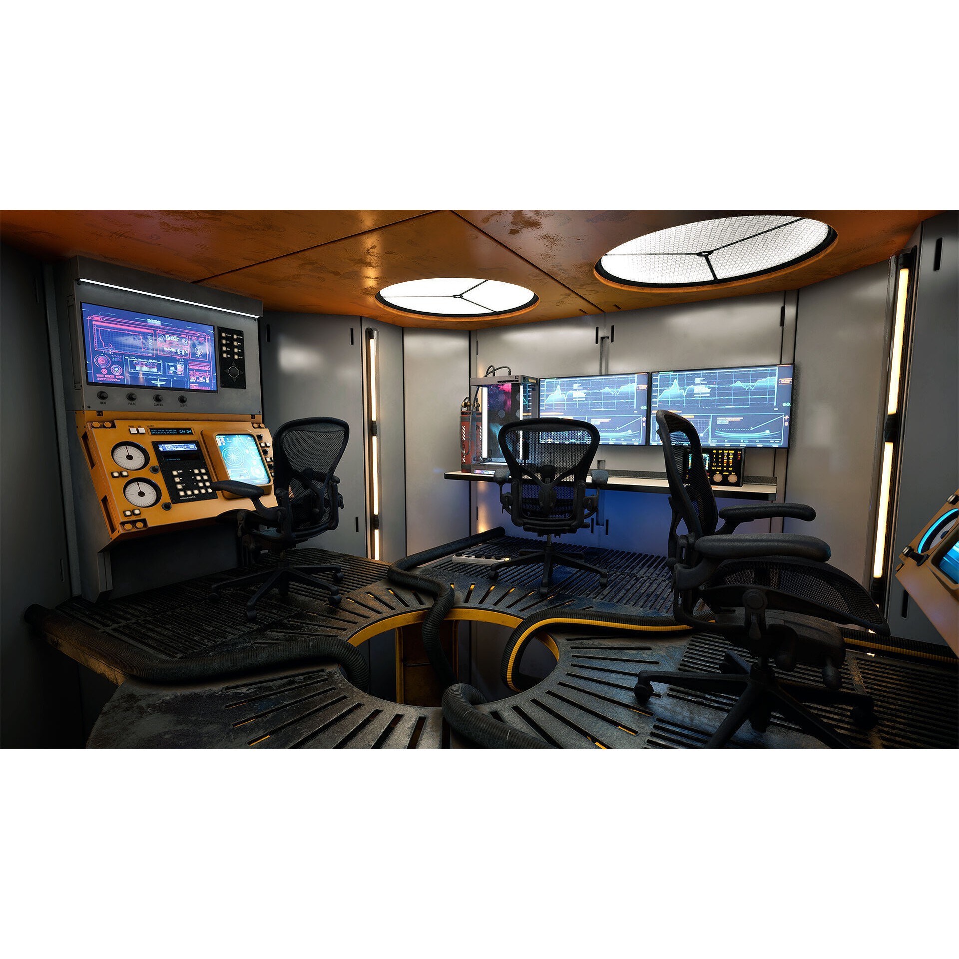 Deep Water Station - Low-Poly Game-Ready 3D Model - View 19