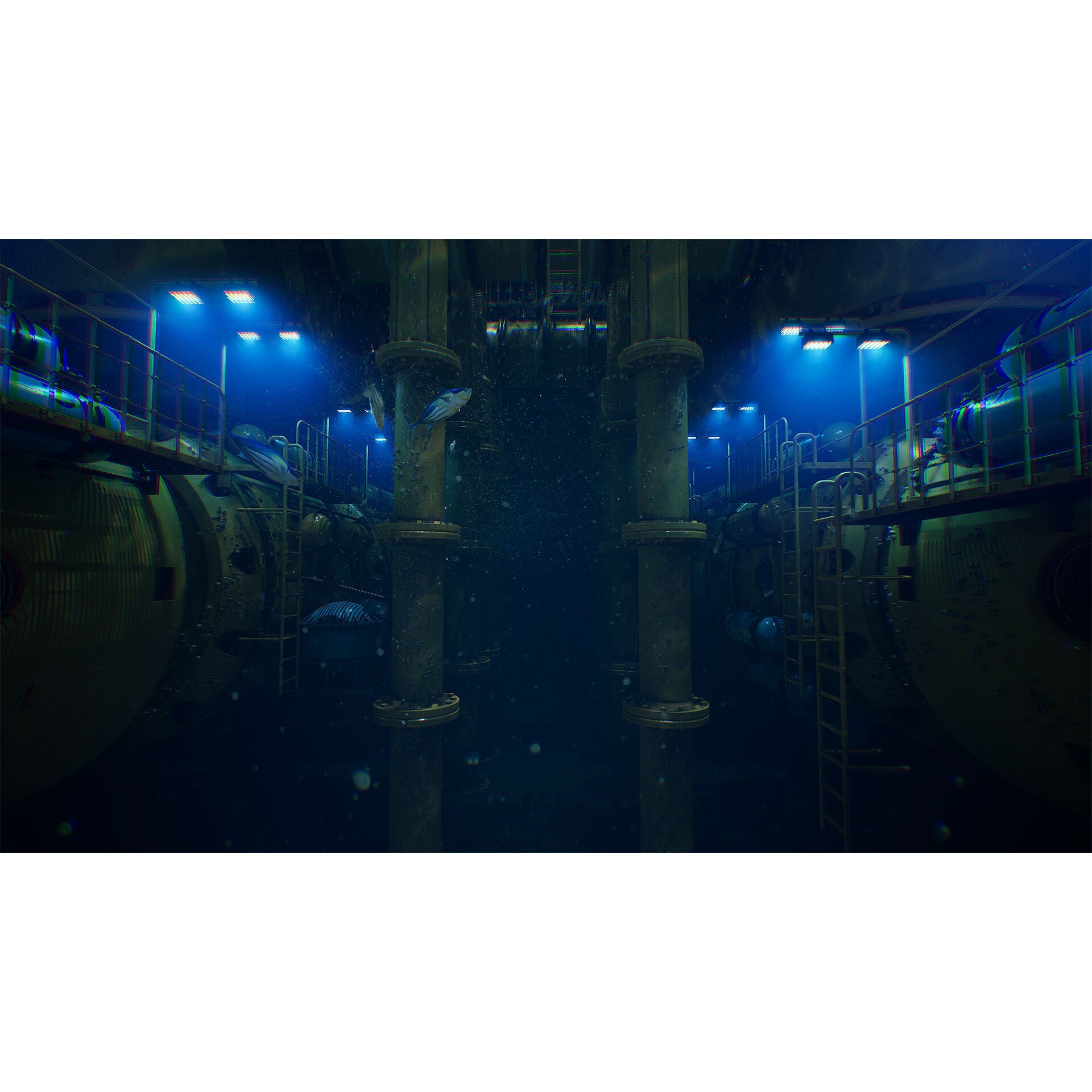 Deep Water Station - Low-Poly Game-Ready 3D Model - View 4