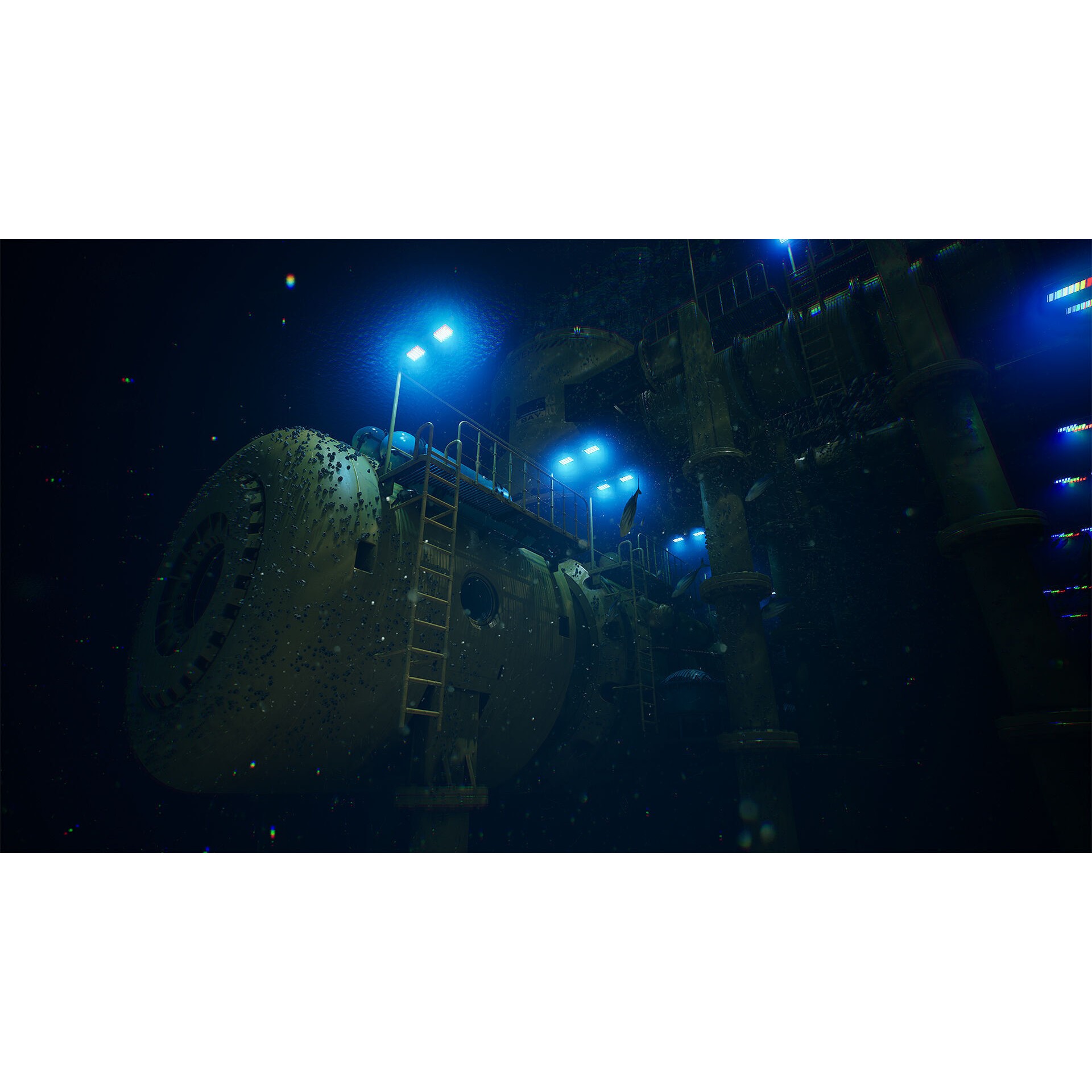 Deep Water Station - Low-Poly Game-Ready 3D Model - View 6