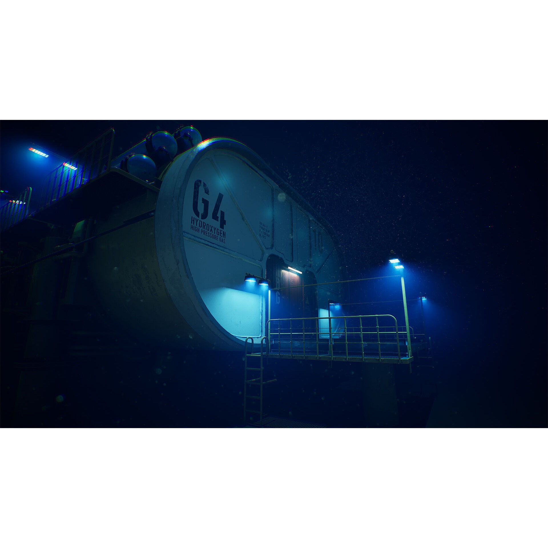 Deep Water Station - Low-Poly Game-Ready 3D Model - View 7