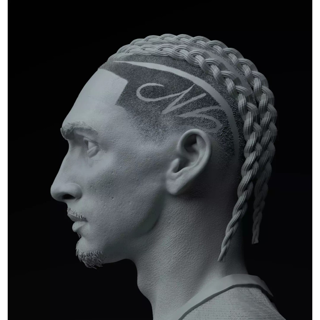 Raphinha 3D Model – Premium Bust Sculpture for 3D Printing - View 12