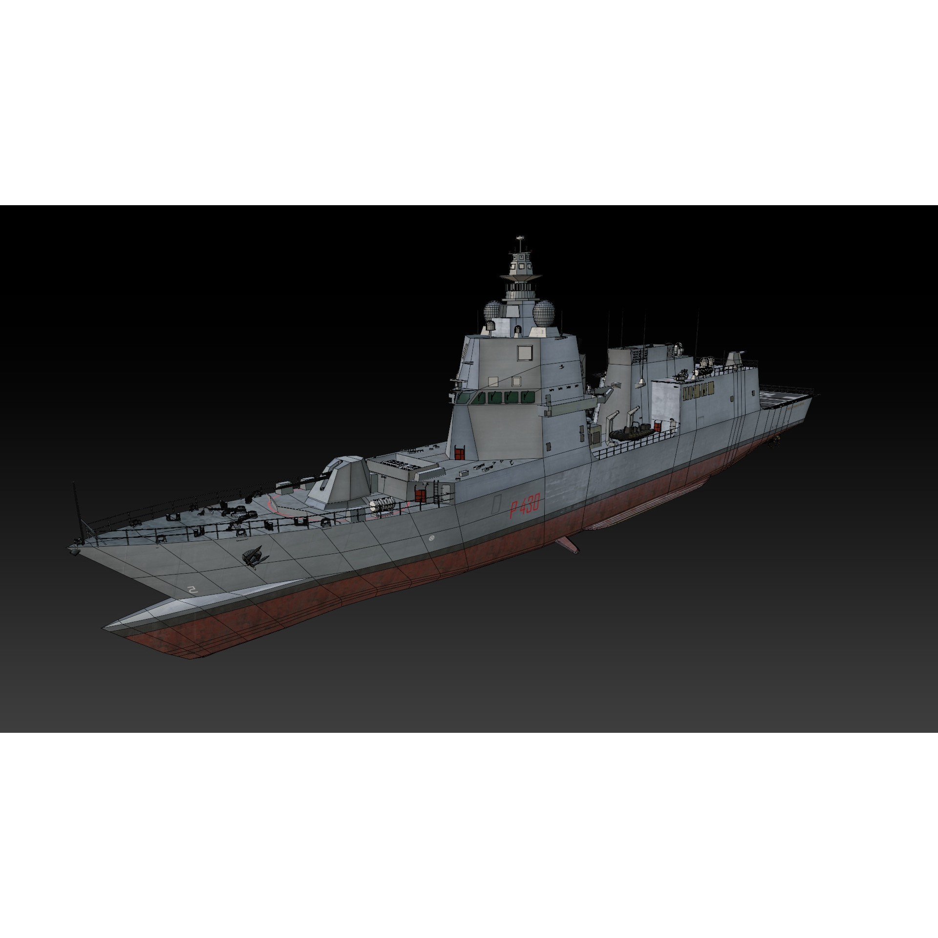 ITS Paolo Thaon di Revel - Low-Poly Game-Ready 3D Model - View 13