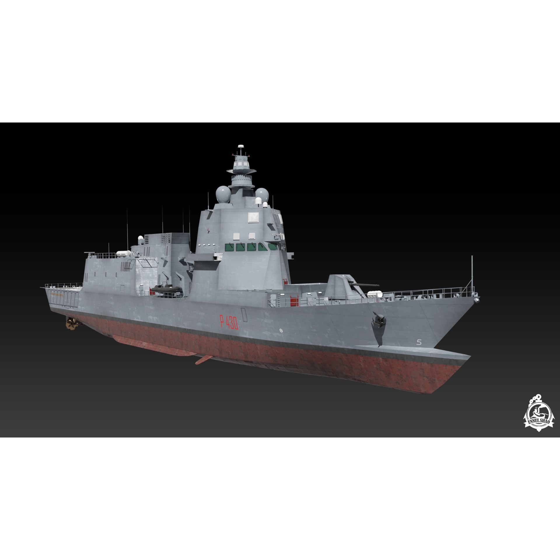 ITS Paolo Thaon di Revel - Low-Poly Game-Ready 3D Model - View 3