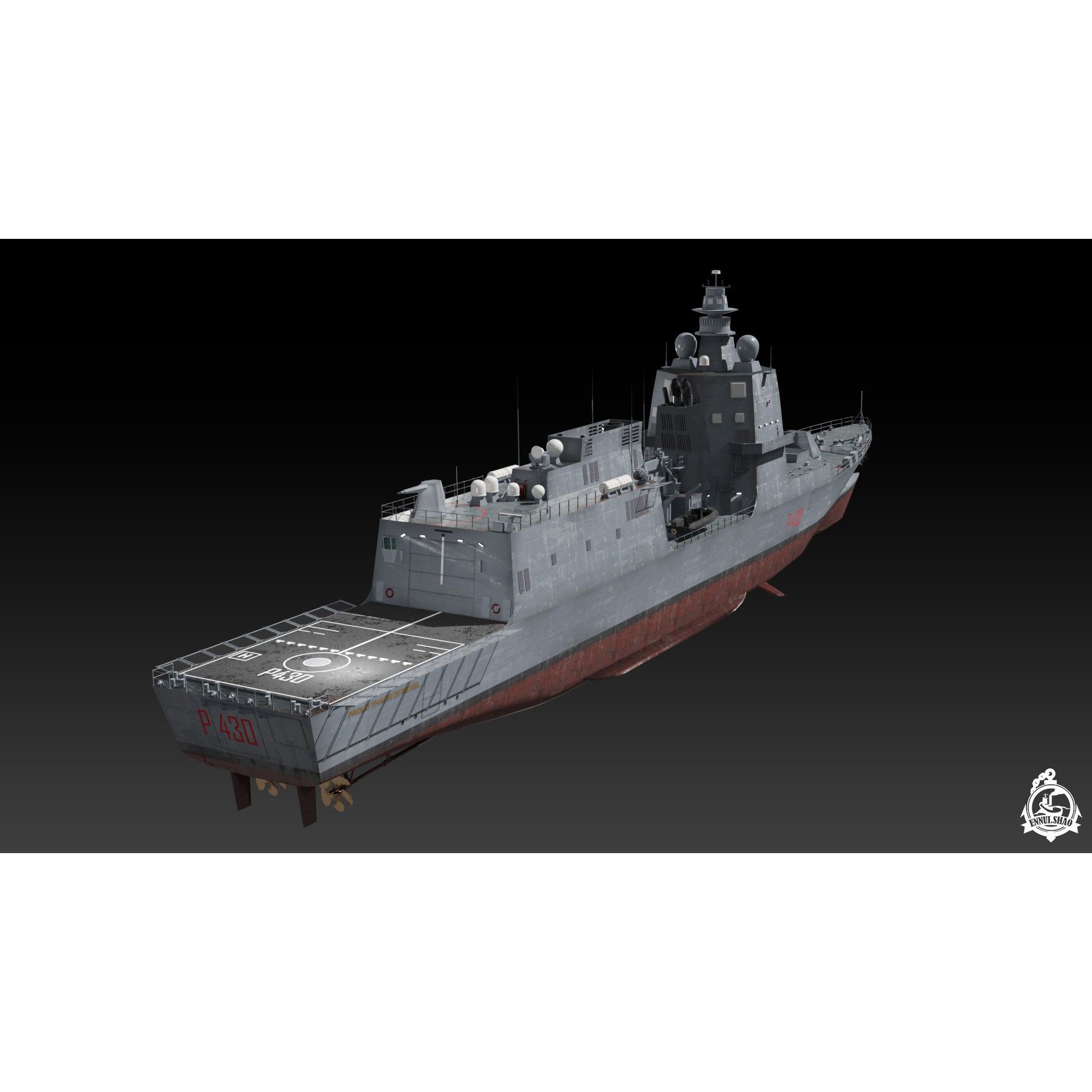 ITS Paolo Thaon di Revel - Low-Poly Game-Ready 3D Model - View 5