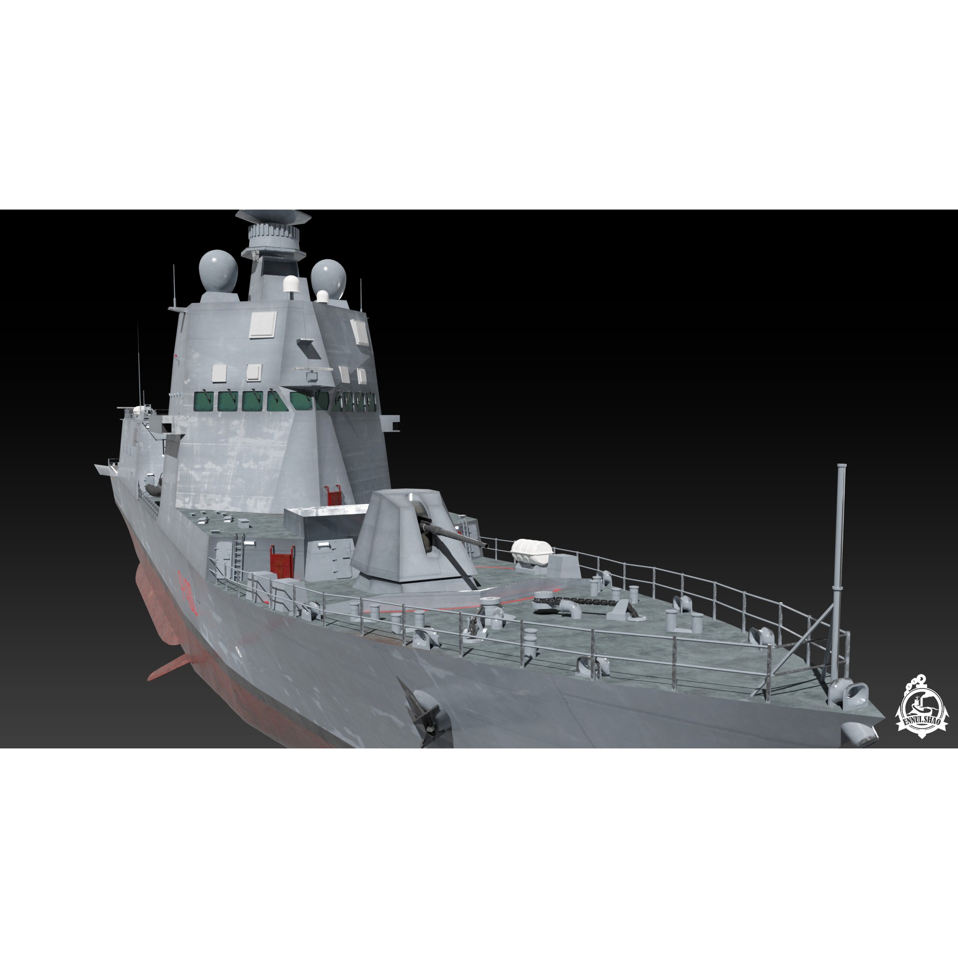 ITS Paolo Thaon di Revel - Low-Poly Game-Ready 3D Model - View 8