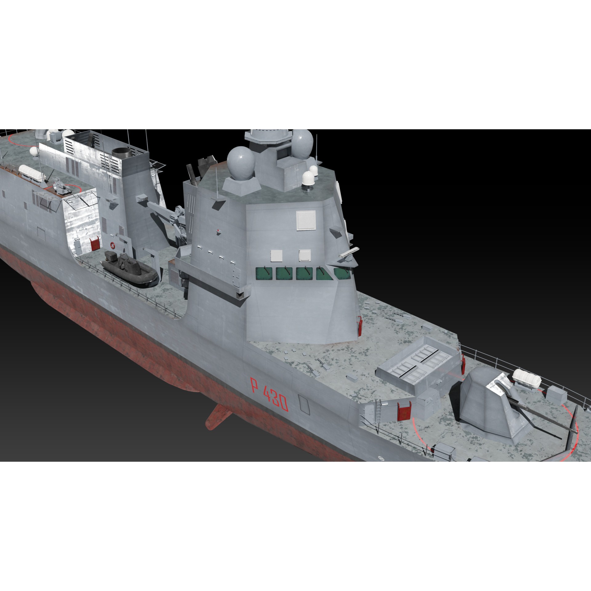 ITS Paolo Thaon di Revel - Low-Poly Game-Ready 3D Model - View 9