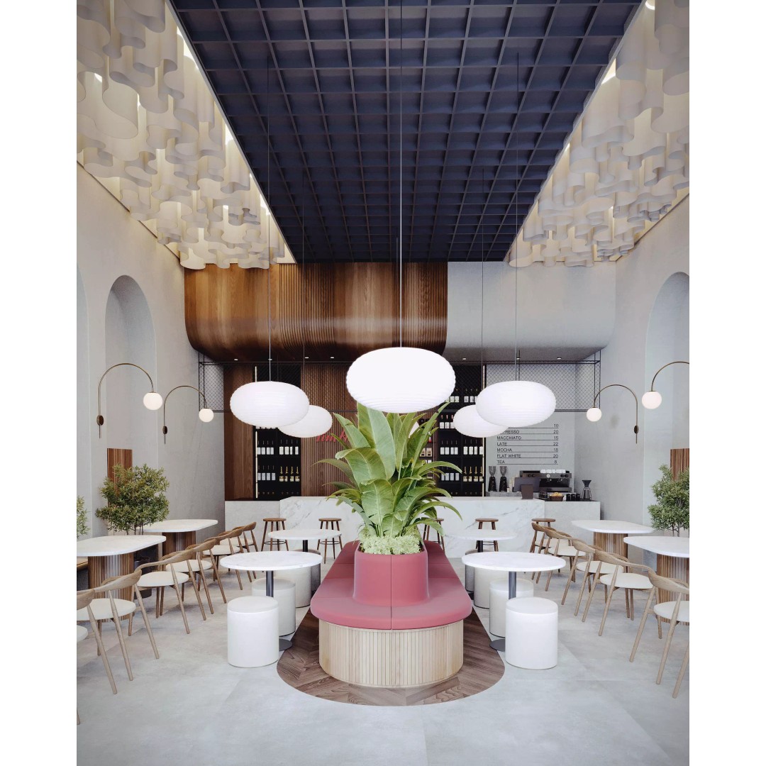 Modern Coffee Shop 3D Model – Detailed Interior & Exterior Scene, FBX - View 11