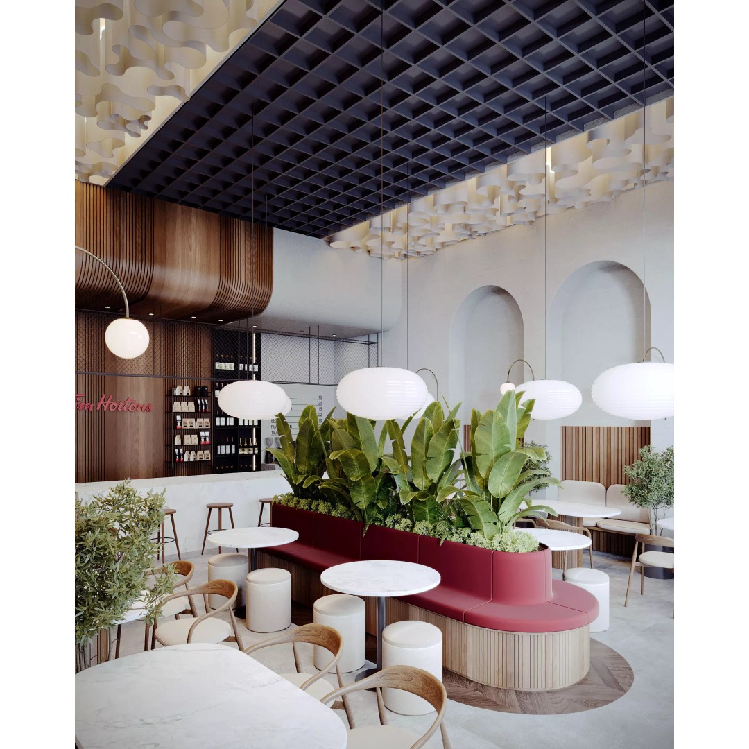 Modern Coffee Shop 3D Model – Detailed Interior & Exterior Scene, FBX - View 12