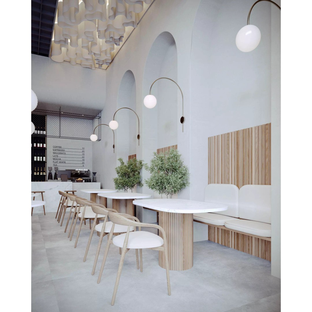 Modern Coffee Shop 3D Model – Detailed Interior & Exterior Scene, FBX - View 16