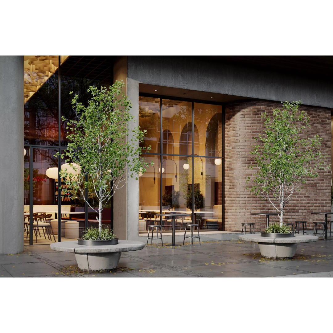 Modern Coffee Shop 3D Model – Detailed Interior & Exterior Scene, FBX - View 5