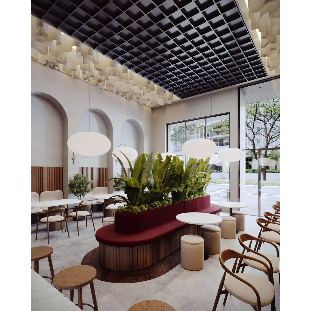 Modern Coffee Shop 3D Model – Detailed Interior & Exterior Scene, FBX - View 9