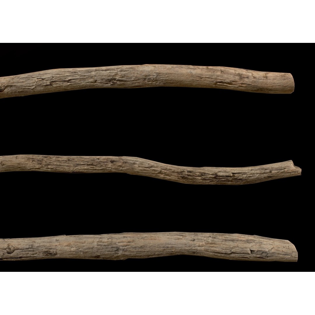 Old Wooden Poles 3D Model – Low Poly Game Asset, FBX, PBR Textures - View 48