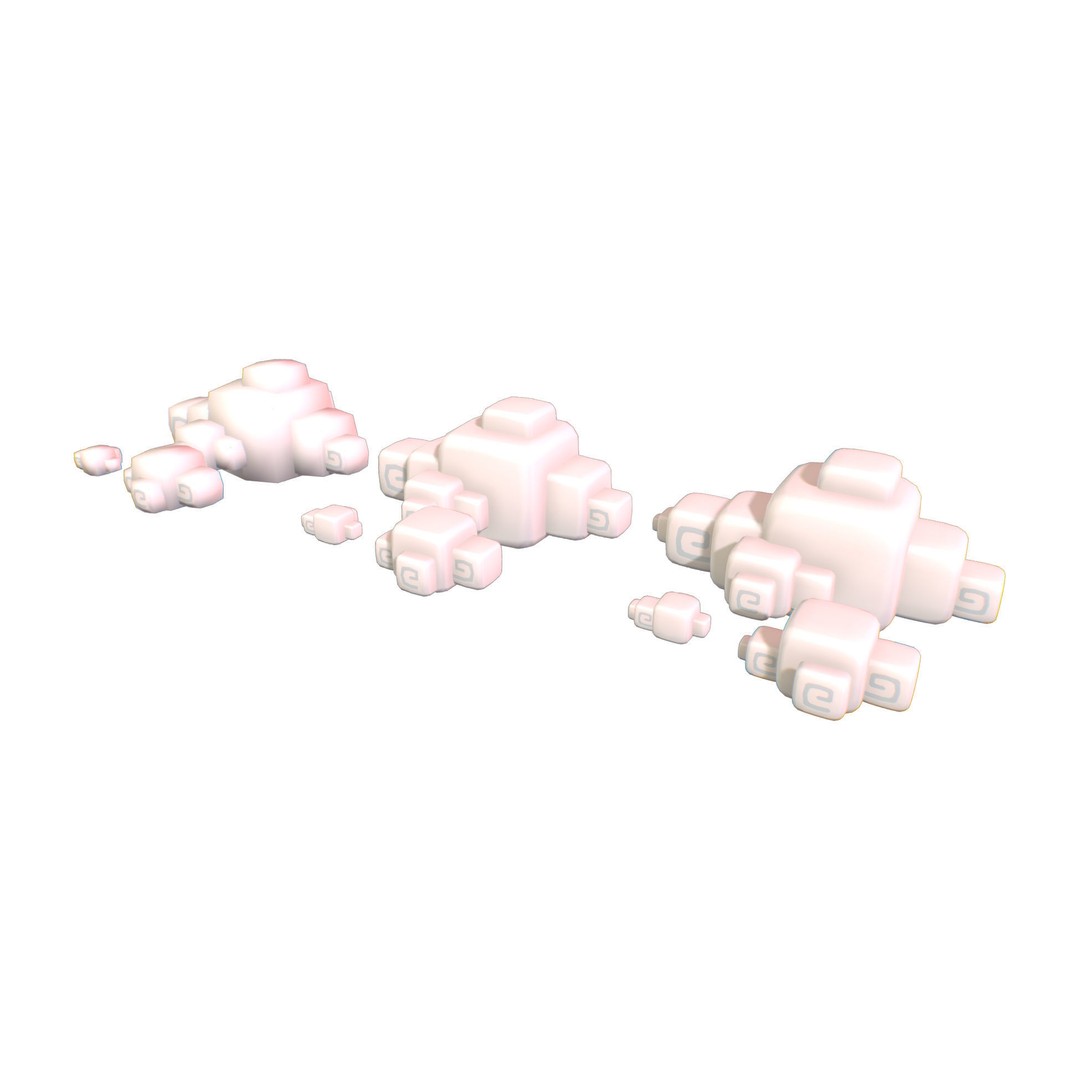 Cube World 3D Model – Low Poly Environment Building Blocks - View 13