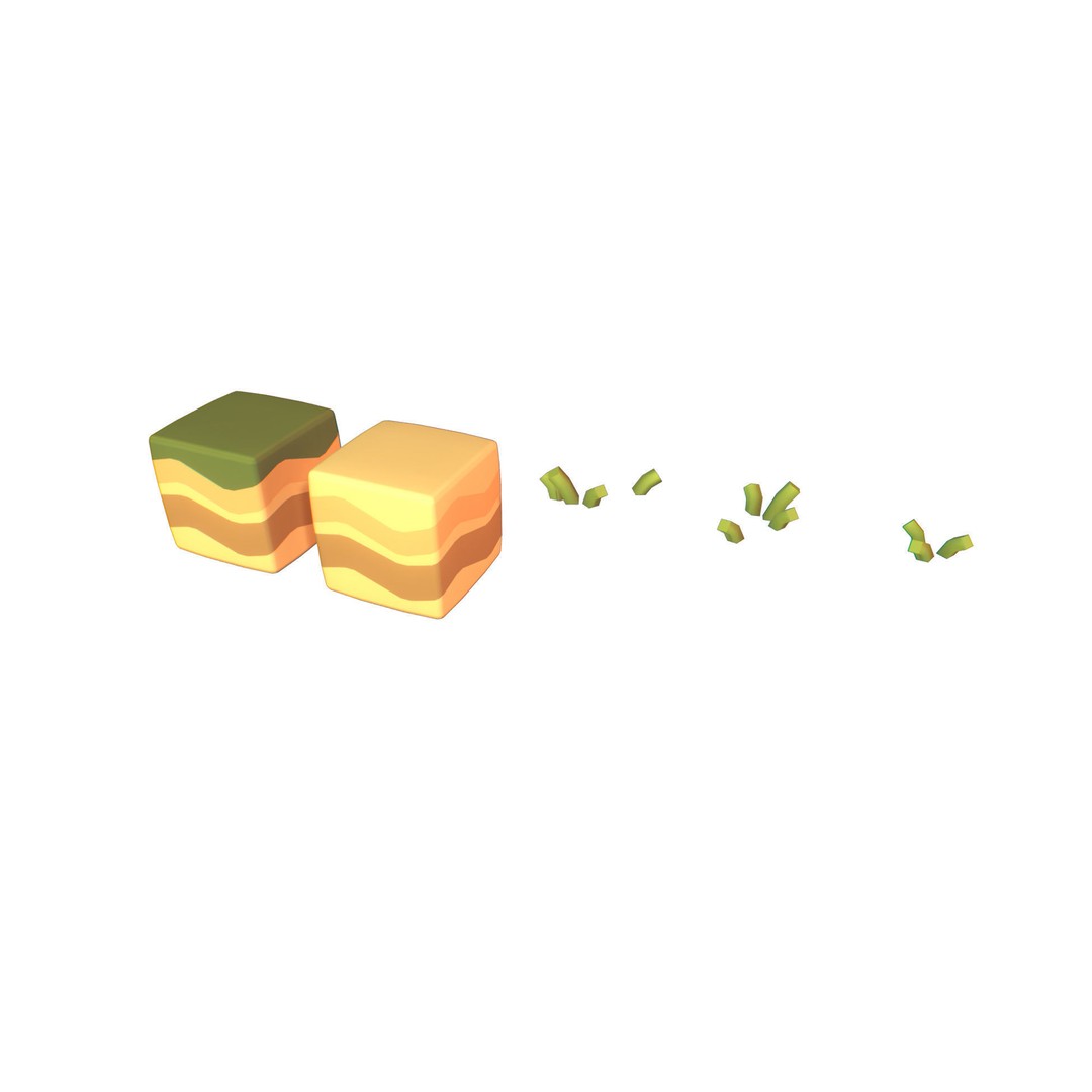 Cube World 3D Model – Low Poly Environment Building Blocks - View 15