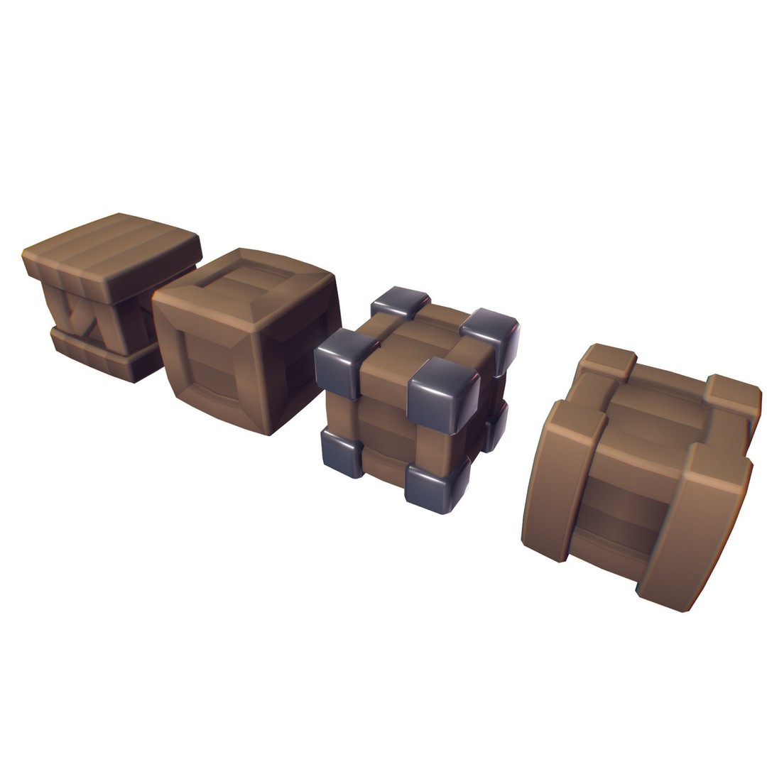 Cube World 3D Model – Low Poly Environment Building Blocks - View 31