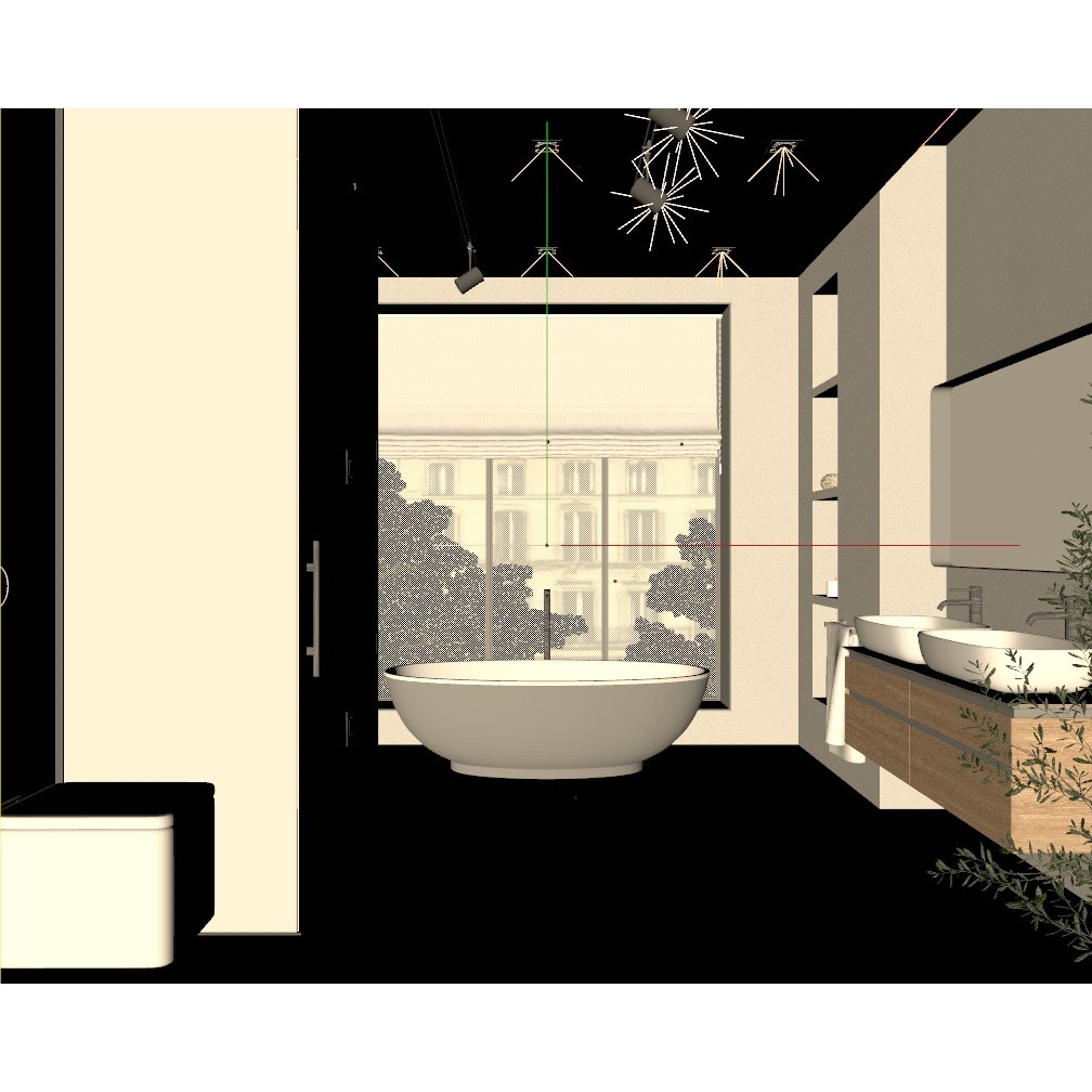 Modern Bathroom 3D Model – Realistic Interior Design, CORONA - View 5