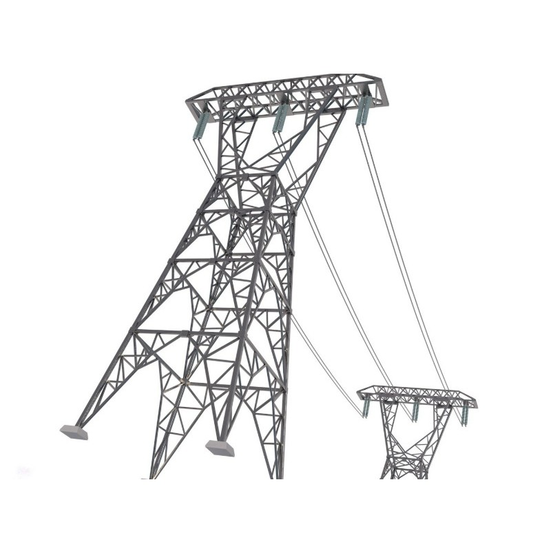 Electric Power Tower 3D Model – Realistic PBR Collection, FBX, OBJ - View 17