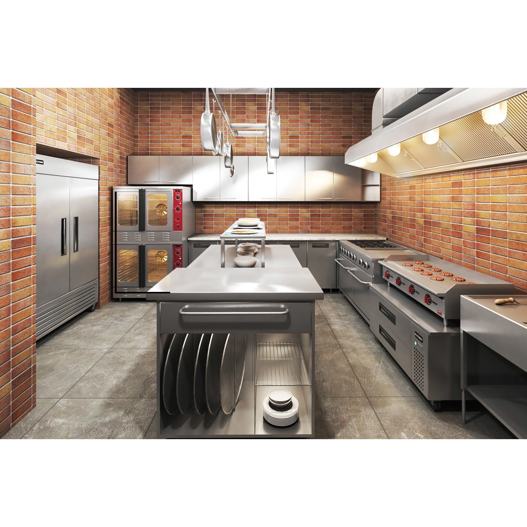 Cafe Restaurant 3D Model – Low Poly Interior & Exterior Design, OBJ - View 6