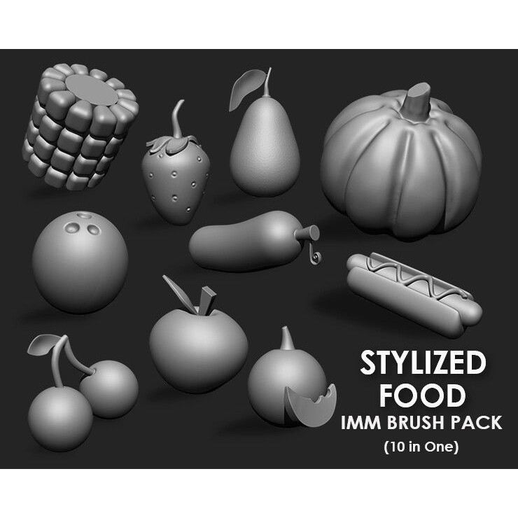 Stylized Environment Megapack 3D Model – Imm Brushes for Games - View 10