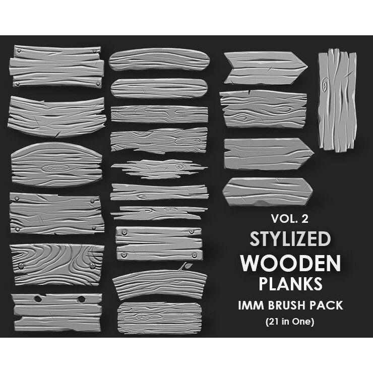Stylized Environment Megapack 3D Model – Imm Brushes for Games - View 13