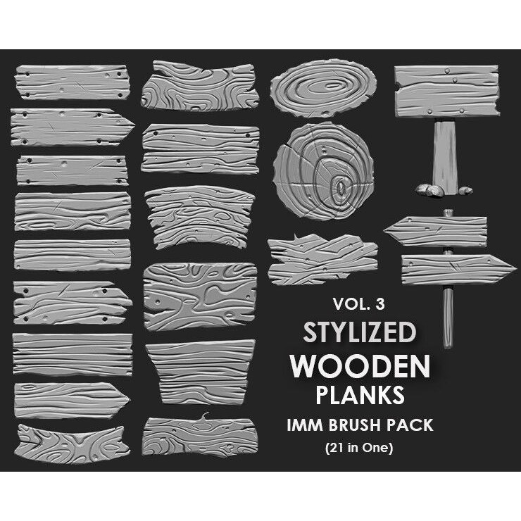 Stylized Environment Megapack 3D Model – Imm Brushes for Games - View 14