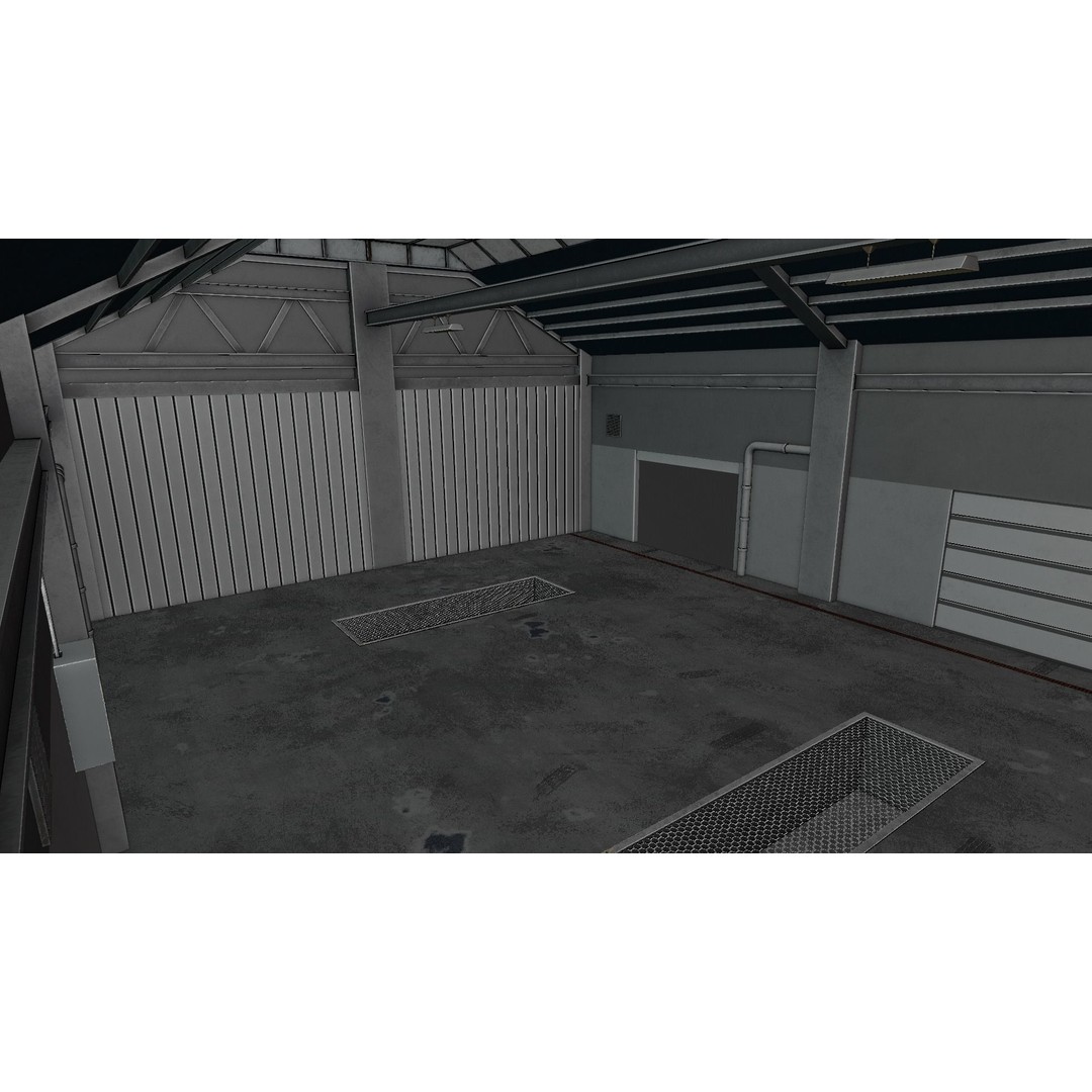 Car Garage Autoservice Building 3D Model – Low Poly Game-Ready Asset, FBX - View 13