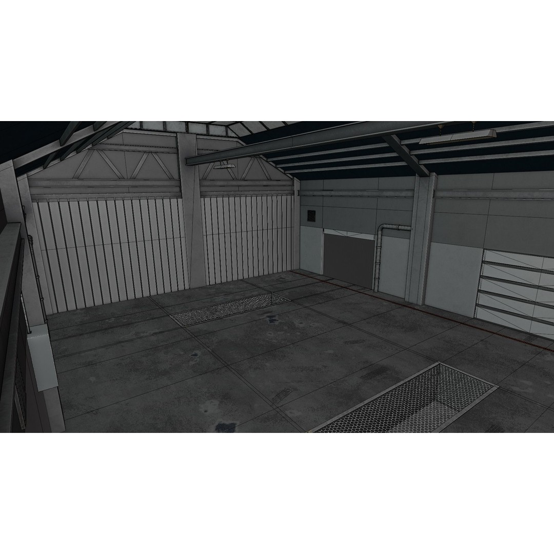 Car Garage Autoservice Building 3D Model – Low Poly Game-Ready Asset, FBX - View 14