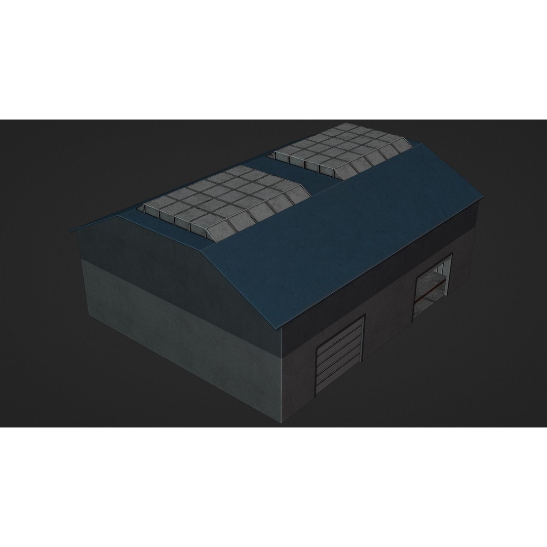 Car Garage Autoservice Building 3D Model – Low Poly Game-Ready Asset, FBX - View 15