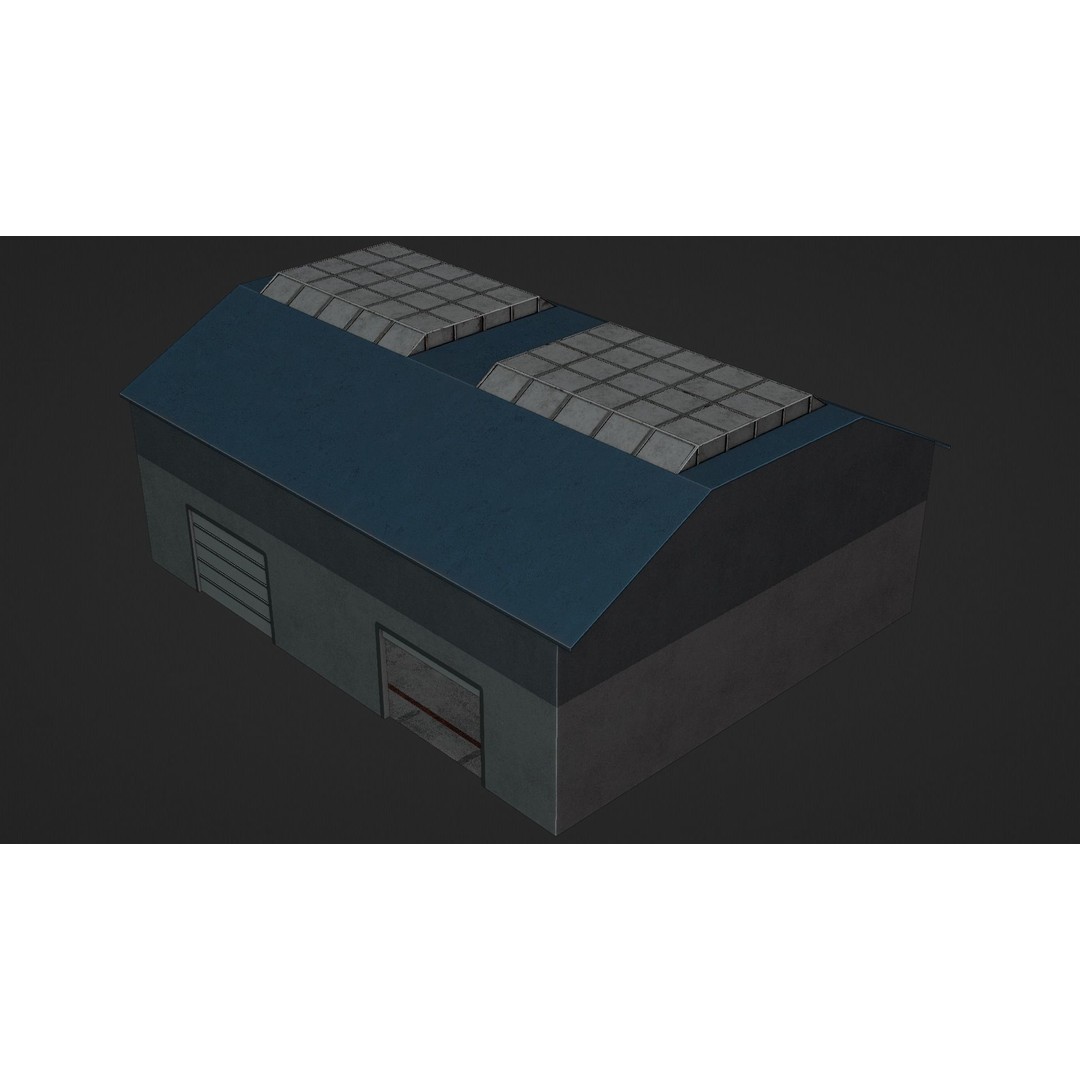 Car Garage Autoservice Building 3D Model – Low Poly Game-Ready Asset, FBX - View 21
