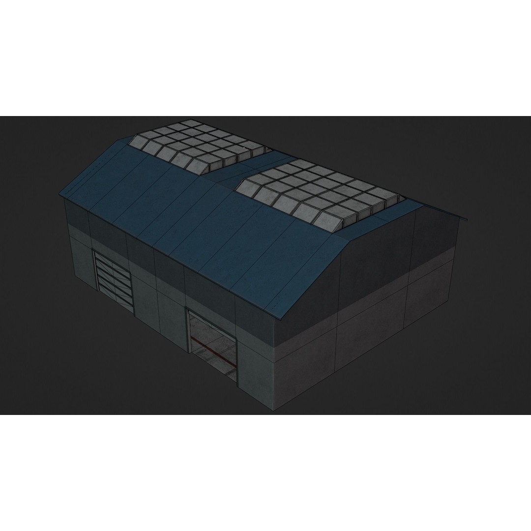 Car Garage Autoservice Building 3D Model – Low Poly Game-Ready Asset, FBX - View 22