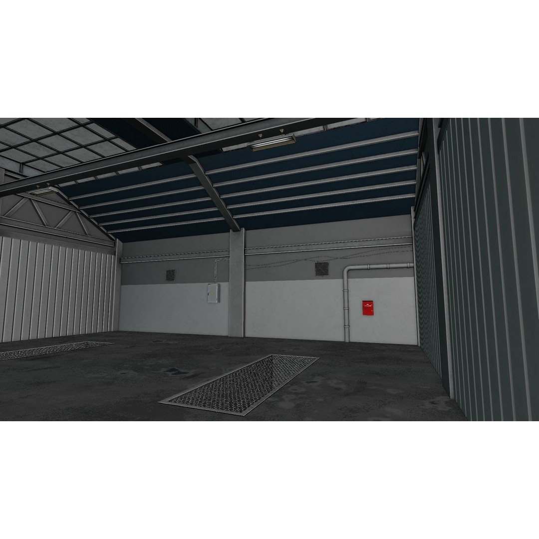 Car Garage Autoservice Building 3D Model – Low Poly Game-Ready Asset, FBX - View 25