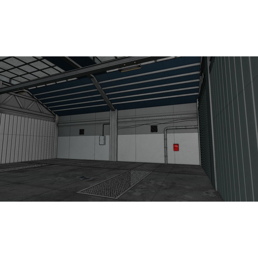 Car Garage Autoservice Building 3D Model – Low Poly Game-Ready Asset, FBX - View 26