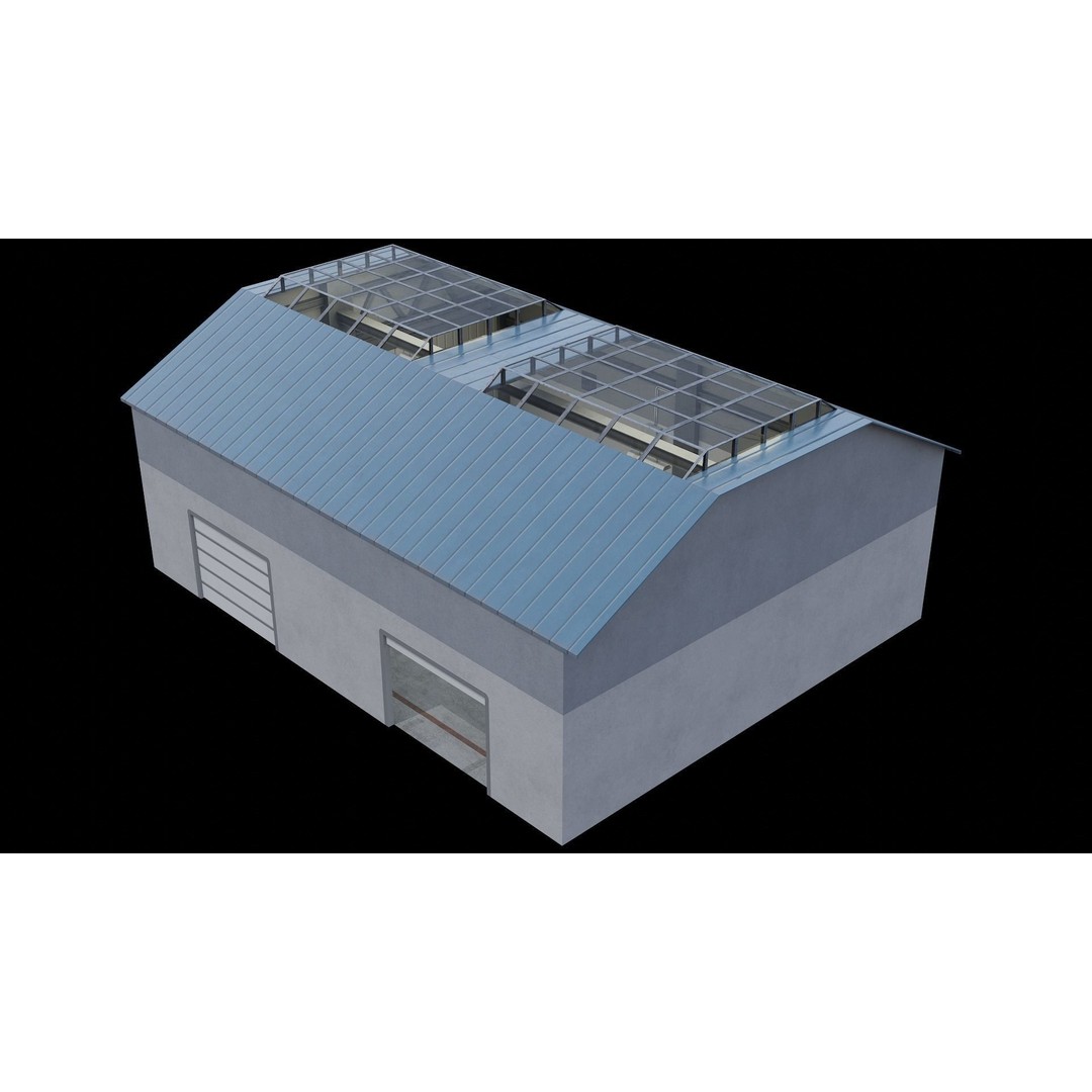 Car Garage Autoservice Building 3D Model – Low Poly Game-Ready Asset, FBX - View 8