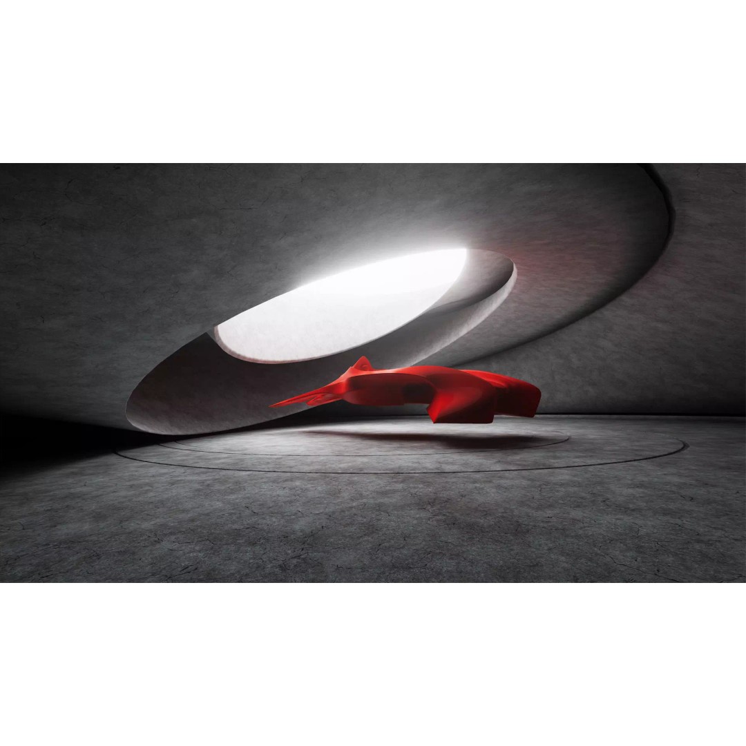 Round Room 73 3D Model – Low Poly Showroom Asset, FBX, PBR Textures - View 2