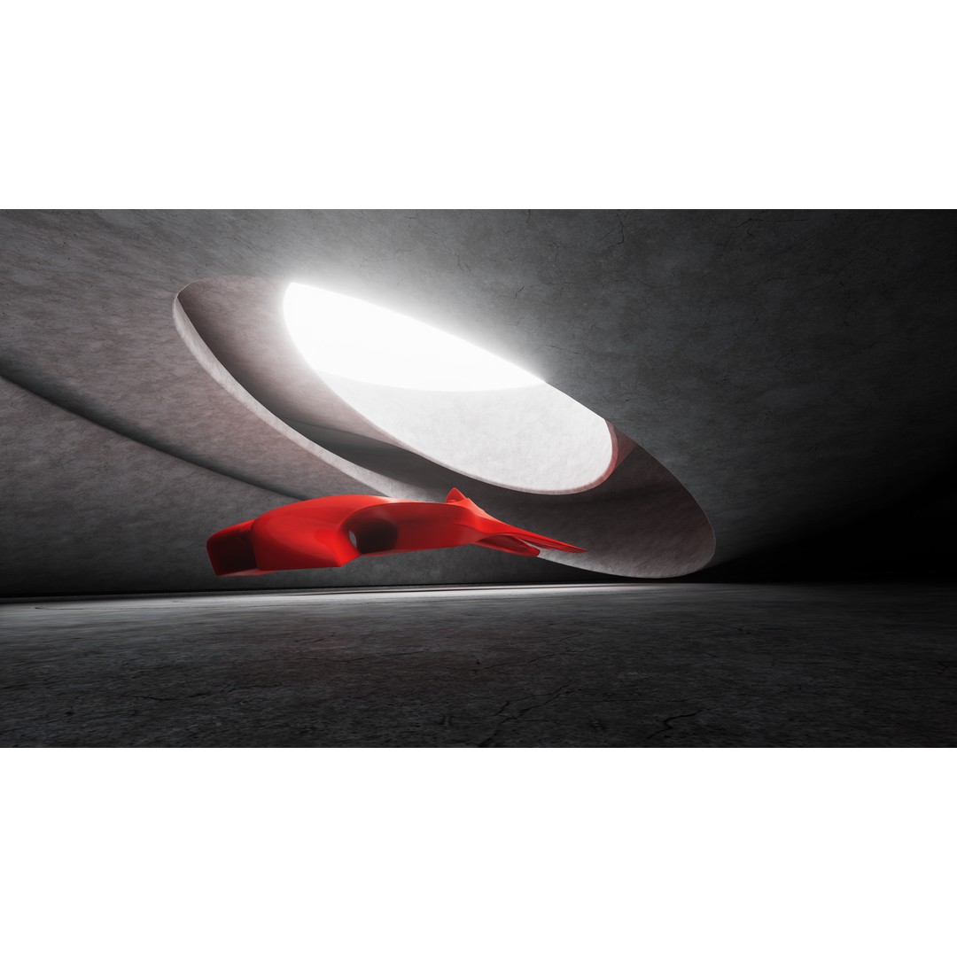 Round Room 73 3D Model – Low Poly Showroom Asset, FBX, PBR Textures - View 5