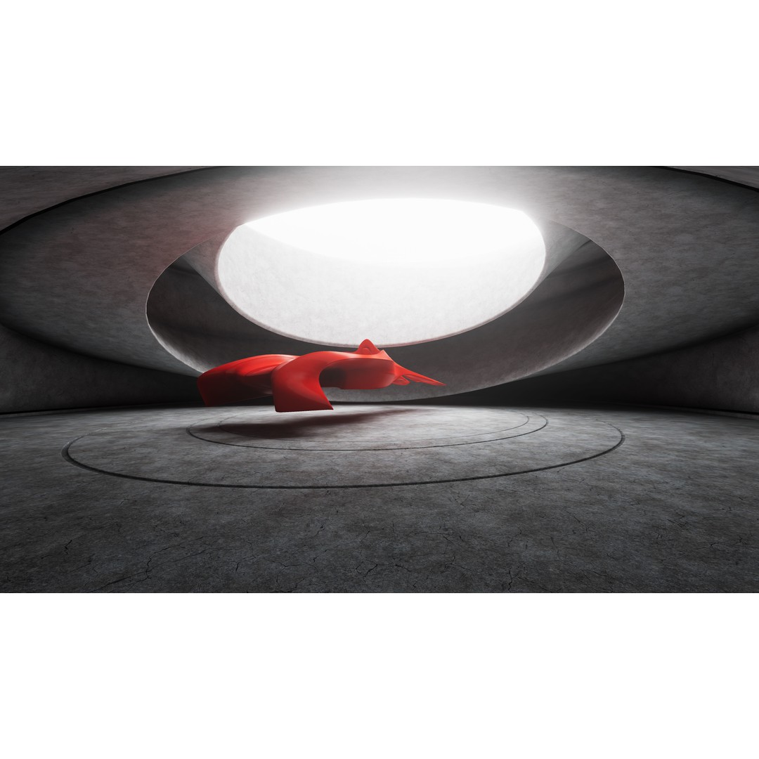 Round Room 73 3D Model – Low Poly Showroom Asset, FBX, PBR Textures - View 7