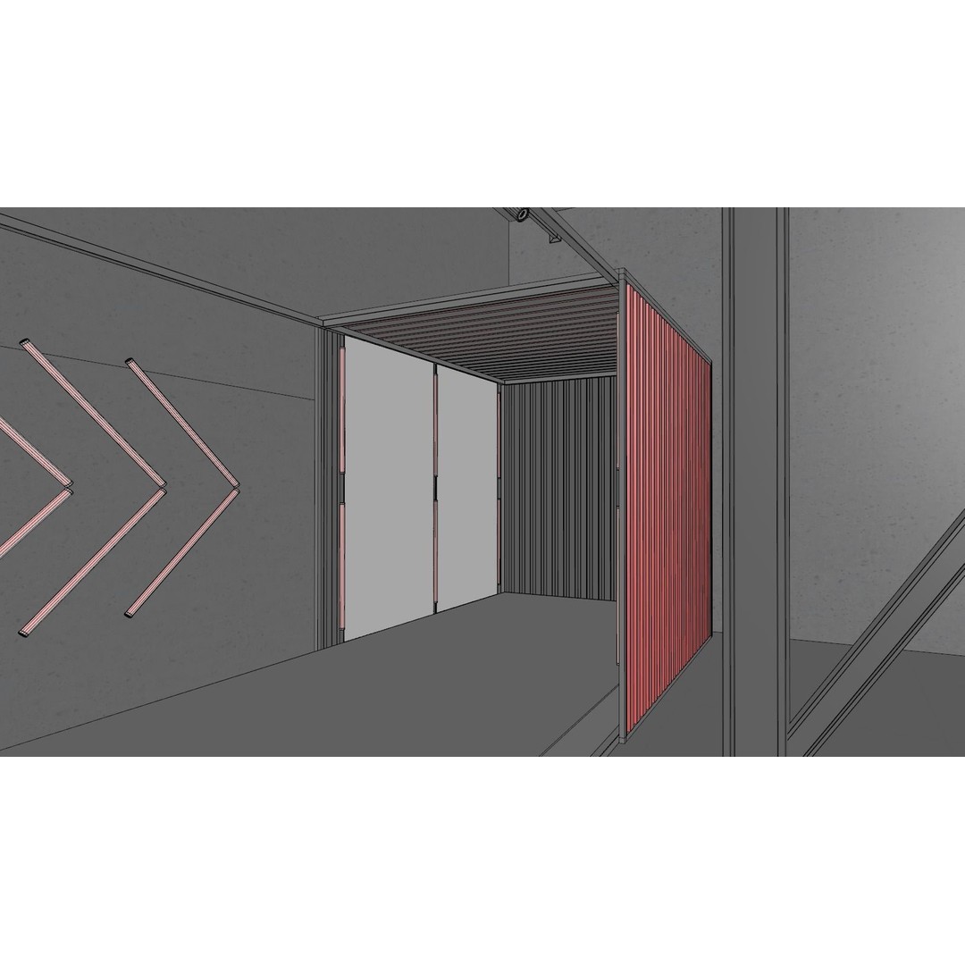 Neon Urban Room 3D Model – Modern Interior Environment, FBX, OBJ - View 19
